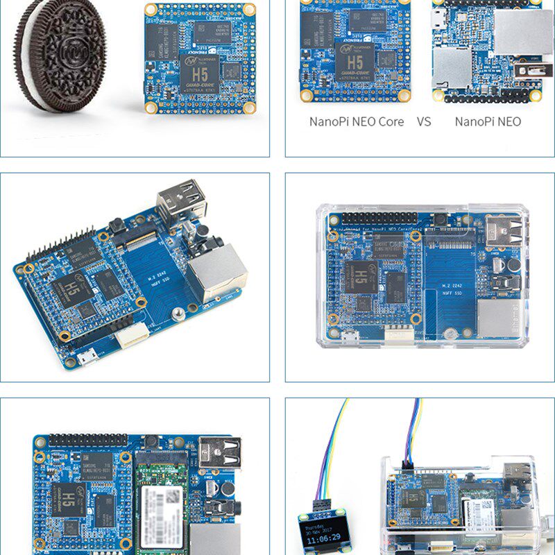 极速友善开源超小 NEO Coreu Core2,全志H5,IoT开发板,运行Ubunt