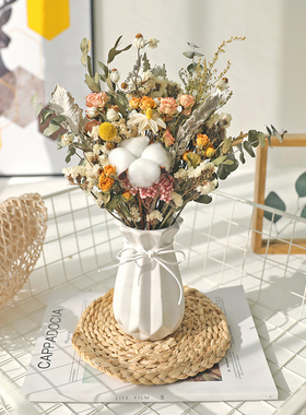 极速inas干花花束真花风干天然客厅家居摆设轻奢摆件餐厅满天星永