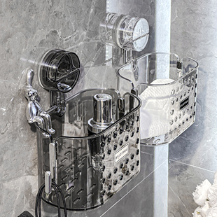 极速吸盘洗脸巾收纳盒p废弃擦脸巾面巾纸收纳筐浴室卫生间壁挂式