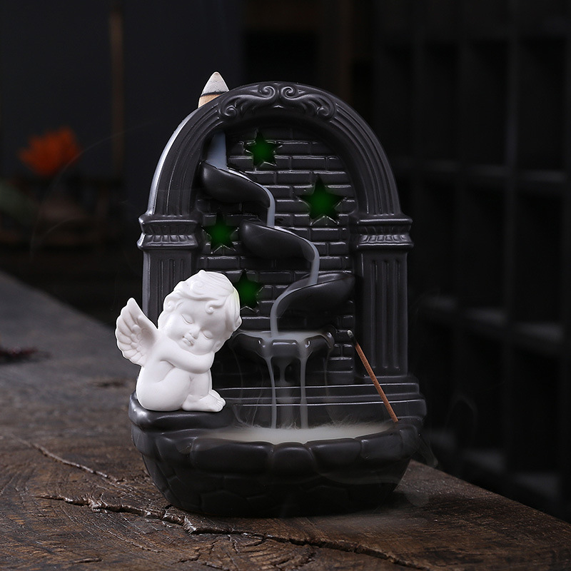 极速Cupid backflow incense burner EuropJean creative Angel l