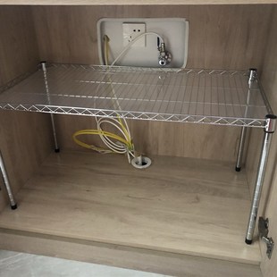 极速30高厨房置物m架橱柜隔断分层架 衣柜隔板1层中式金属储物花