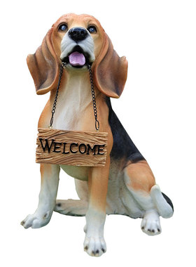 庭院装饰 户外花园 仿真狗摆件创意树脂动物雕塑民宿家居门厅摆设