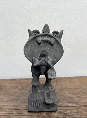 古玩古旧老物件侘寂风空间装饰老物件艺术空间装饰摆件造型装饰猫