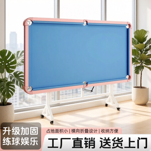 台球桌大号家用儿童标准型五分点训练成人室内练习折叠式中式黑八