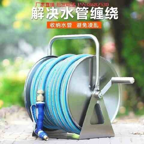 新品。胶水管软管硅胶加厚绞盘卷管器水喉盘N收线机壁挂式塑料管