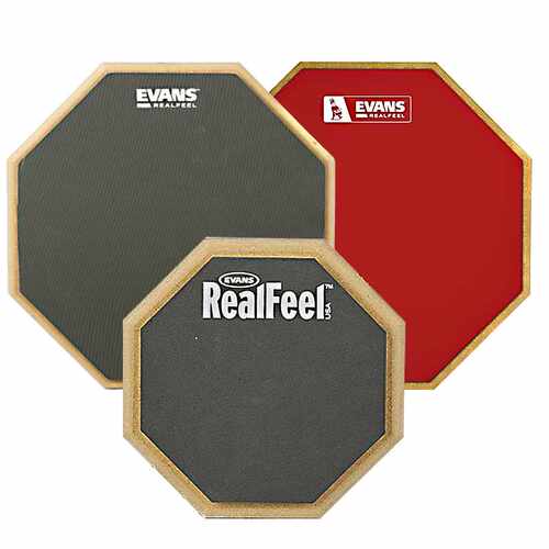 新品EVANS哑鼓i垫RealFeel HQ 6 12寸单双面架子鼓练习静音亚鼓打
