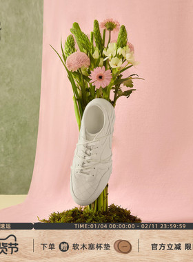 GLITTER FOCUS复古薄底鞋羊皮赛车鞋运动百搭小白鞋子休闲德训鞋