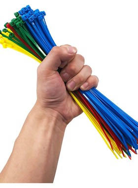 极速尼龙扎带4x200 o4*200彩色绿色 长20cm捆扎封口线带园林足量5