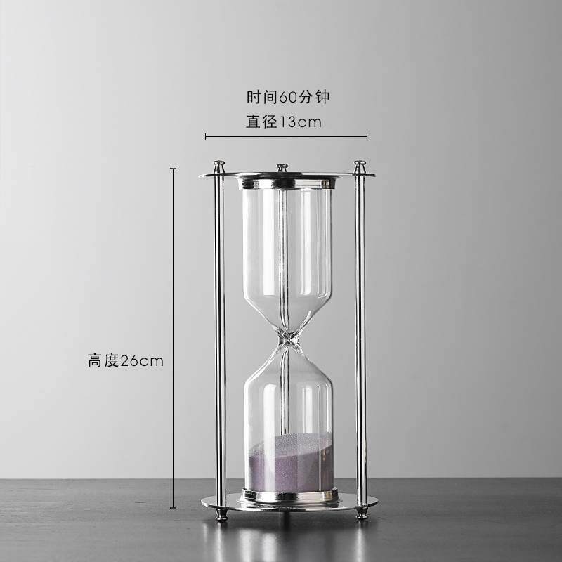 极速厂家l创意个性金饰属沙摆漏计时器件北欧轻书奢客Z厅办公室房