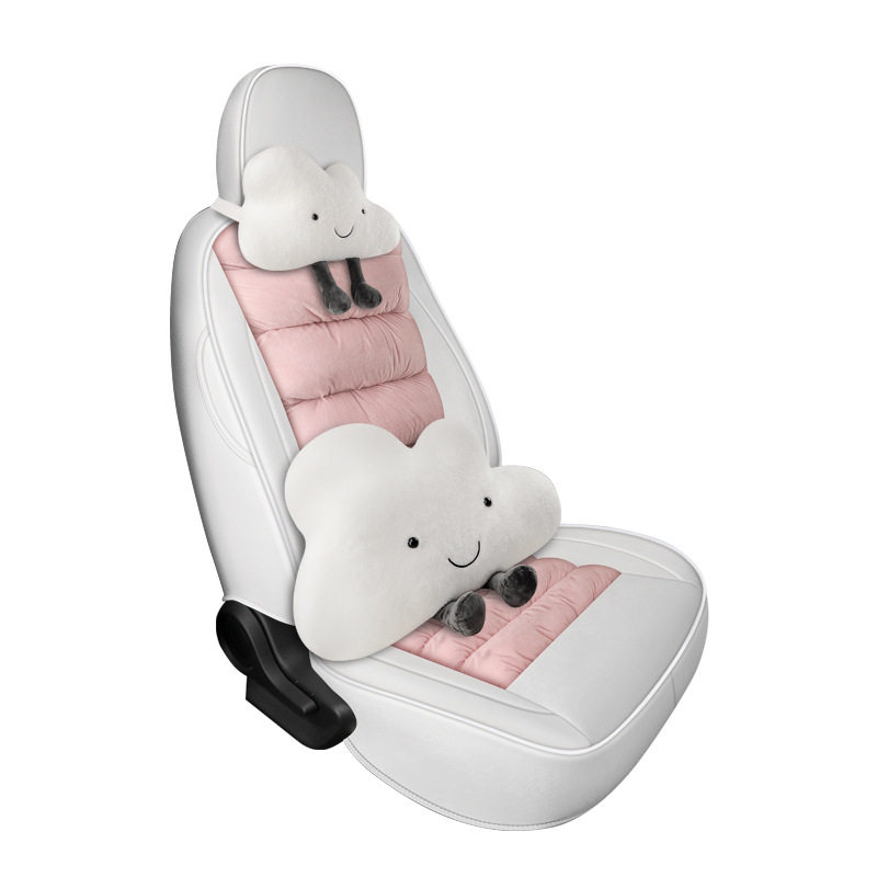 极速适用于欧拉R1黑猫白猫w专车专用全包汽车坐垫 冬季毛绒保暖羽