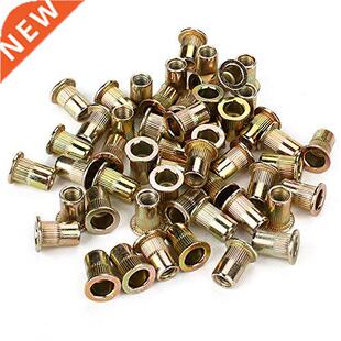 极速Practicalj Gold M6 railroad flat head nut 50pcs