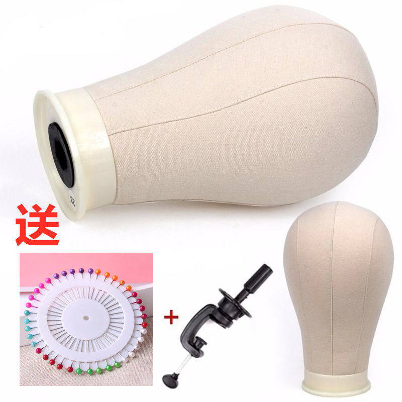 极速包布头模假发支架o整理假发造型可插针勾发专用模特帆布头假