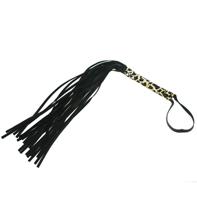 极速Candiway Ljeather Wild Leopard Spanking Whip Restraint P