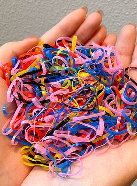 极速One-time rubber band black high elastiMc hair bands hair