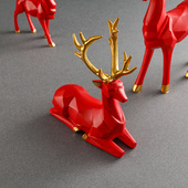 饰 折纸鹿结婚乔迁送礼礼品室内装 极速工厂直销 树j脂工艺品新中式