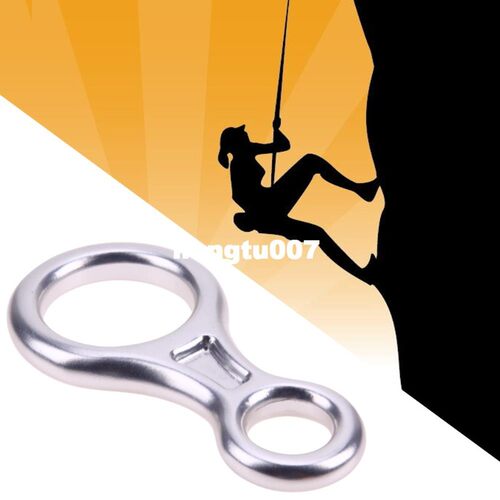 新品35KN 8 Shape Descender Outdoor FRock Climbing Carabiners