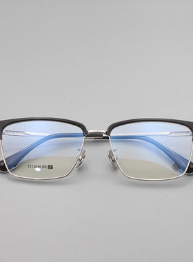 2025新款克罗芯眉线纯钛眼镜架大框适合大脸弹性镜腿不夹脸CH5502