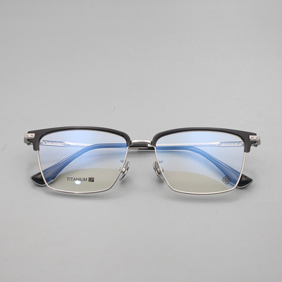 2025新款克罗芯眉线纯钛眼镜架大框适合大脸弹性镜腿不夹脸CH5502