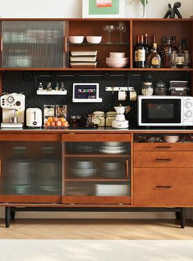 MeiJia木屿中古餐柜北欧覆古收纳柜高柜靠墙一体厨房酒柜收纳柜