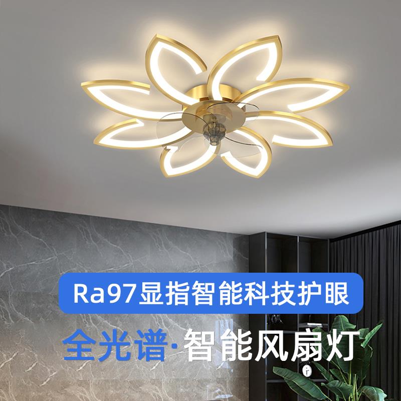家用吸顶风扇灯北欧轻奢客厅灯2024年新款电扇灯卧室全屋灯具套餐
