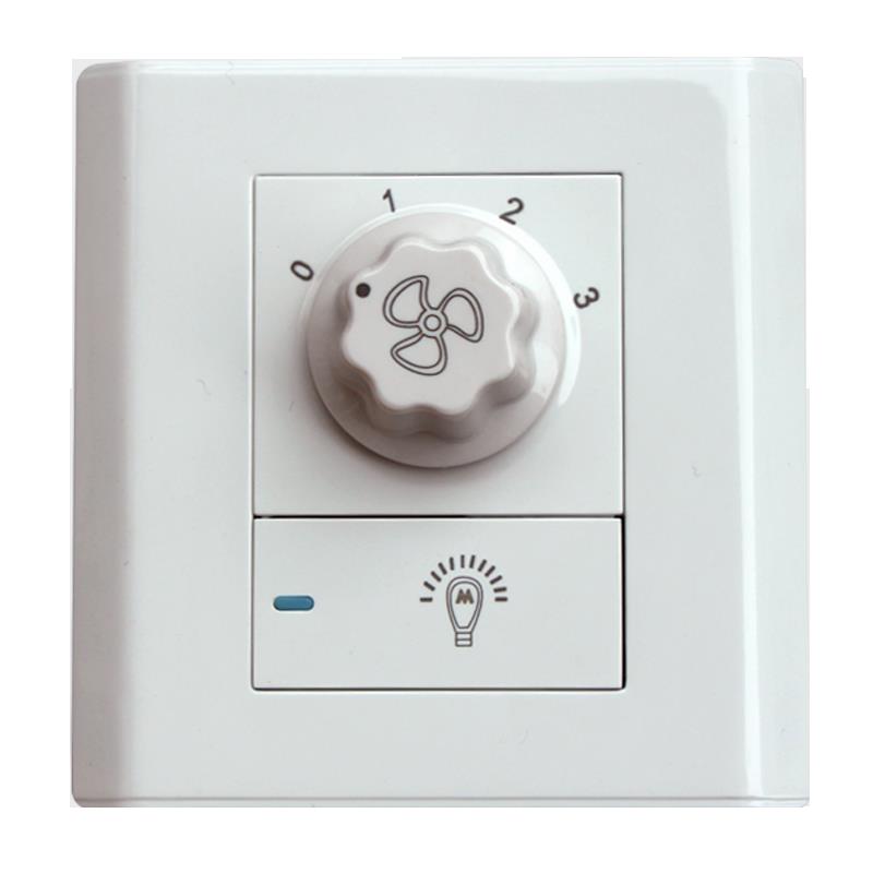 风扇灯遥控器 3档壁控调速开关变频5档/6档隐形吊扇灯遥控接收器