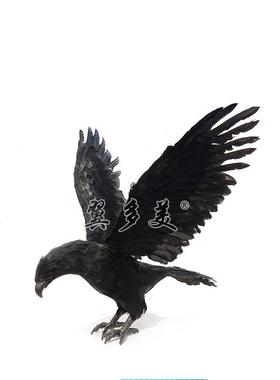 乞丐帮猎鹰模拟鹰黑鹰道具垂饰模拟鸟装饰Arknights灰色羽毛镇屋