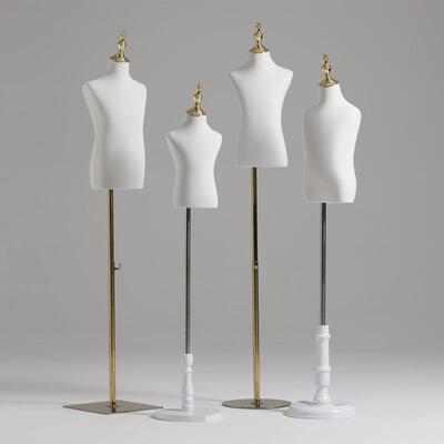 金色儿童半身模特道具童装服装展示小孩全身模特舞蹈裙摄影拍照