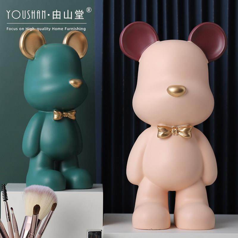 暴力熊摆件门口玄关客厅电视柜酒柜桌面摆设家居装饰品送生日礼物