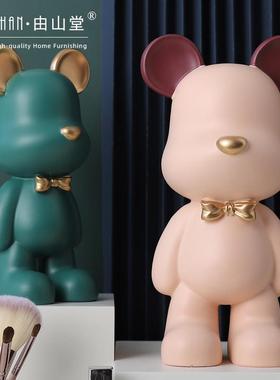 暴力熊摆件门口玄关客厅电视柜酒柜桌面摆设家居装饰品送生日礼物