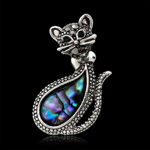 grade abBalone shell 極速Corsage cat high material bro retro