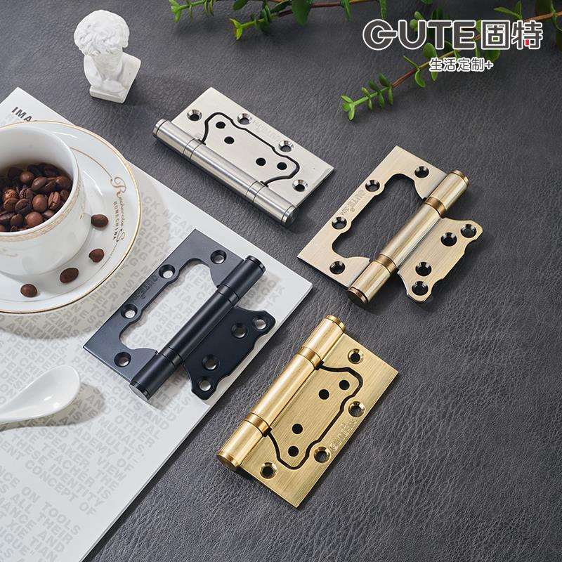 ll304不锈钢木门子母合页静音房门合叶大门铰链滚珠轴承4寸折