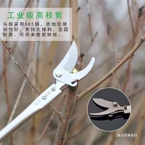 进口长柄修枝剪加长杆不锈钢杆高枝剪大全树枝剪高空剪果树修枝剪