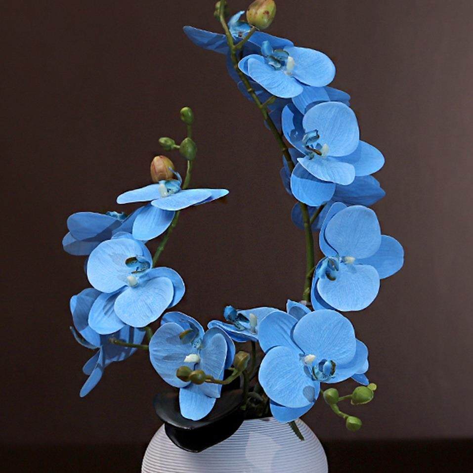 蝴蝶兰假花轻奢摆设现代简约家居客厅桌面装饰花艺摆件