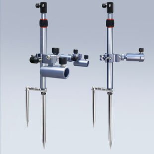 智飞便携式炮台支架多功能地插鱼竿支架饵盘食盒架杆钓椅马扎伴侣