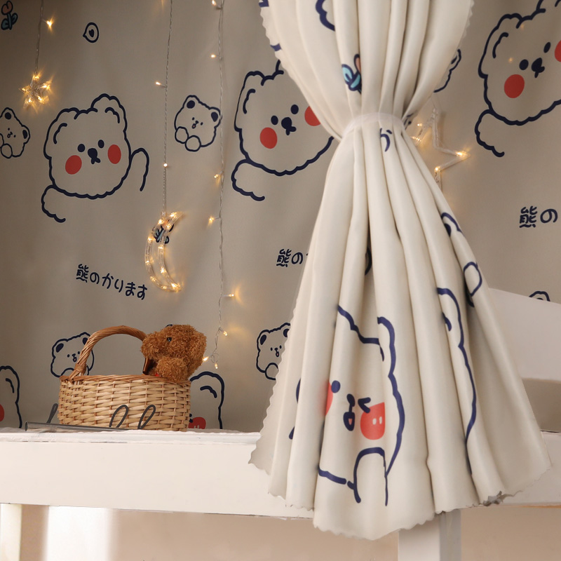 速发强遮光帘帘大学加宿舍上铺床 下铺大学寝室布窗帘生厚