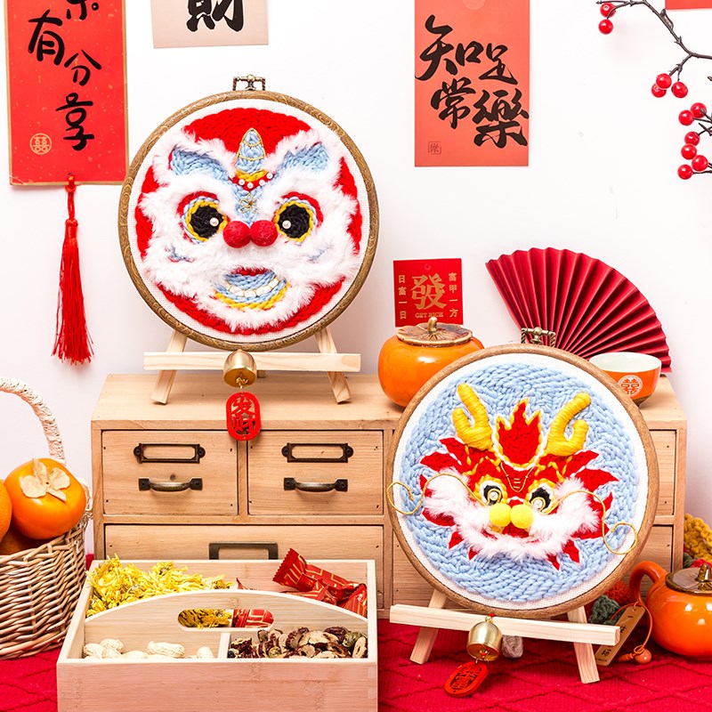 速发乔罗斯戳戳绣手工材料包迁绣乐新房子俄刺礼物送朋友新居摆件