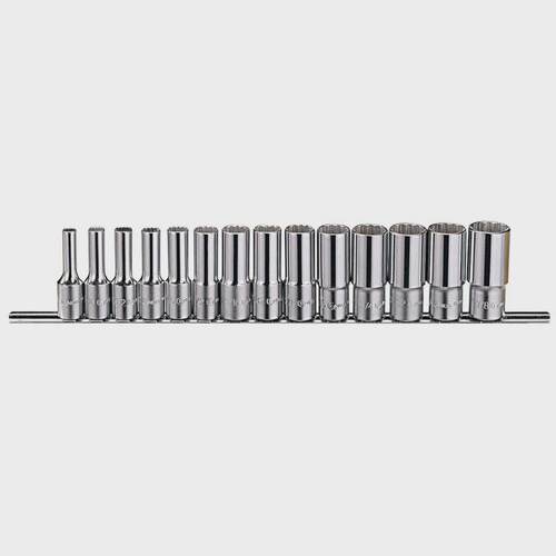 现货工具3/8 10mm 14x件套英制12十二角手动加长套筒组TW-314