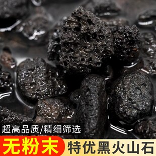 速发黑色火山石颗粒黑景山石多肉铺面拌土开水族底火鱼缸过滤造砂