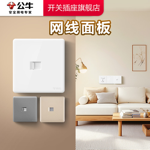 【公牛插座】G28网线插座