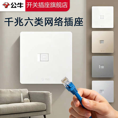 【官方旗舰店】公牛G12网络插座