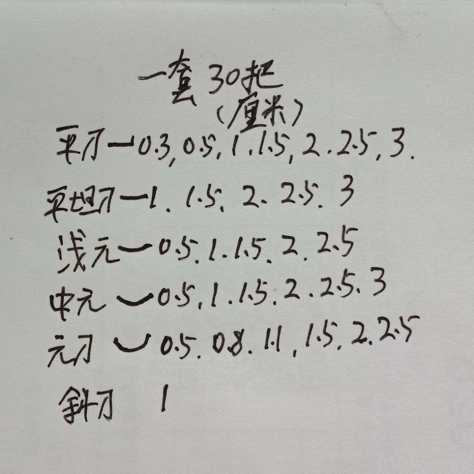 现货东阳手工木雕雕刻刀  根雕  福建刀铁柄一套30把
