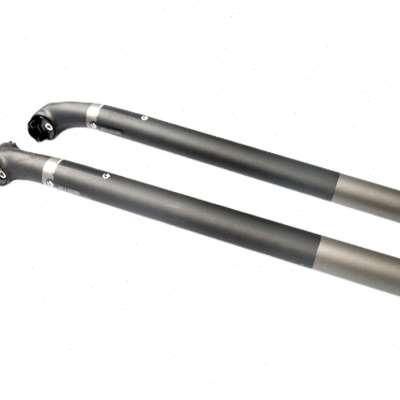 极速新款圆头夹片锁死坐管碳纤维折叠自行车座杆 N全碳座管339349