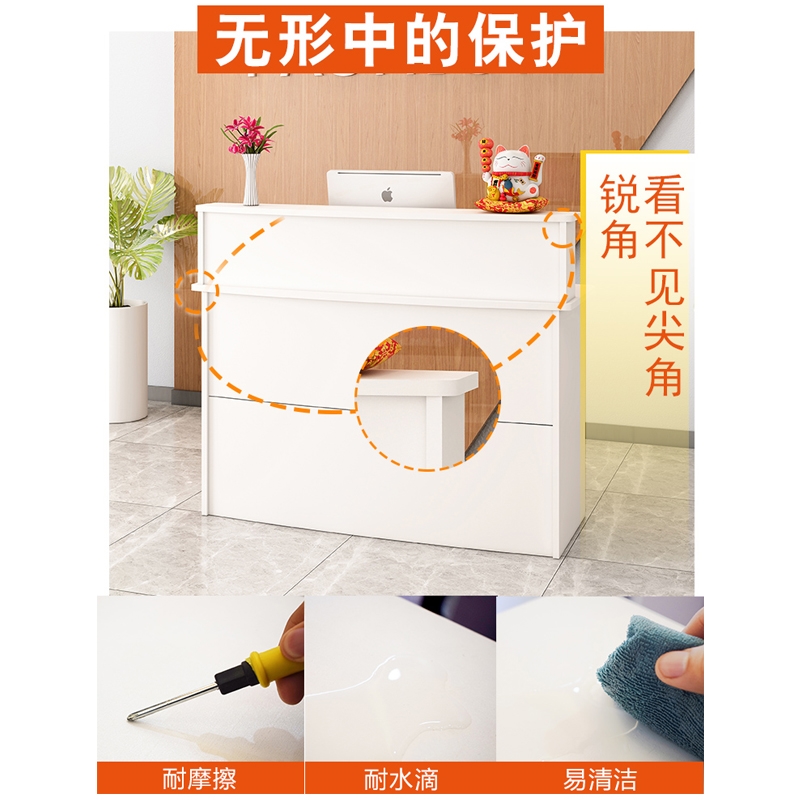 极速新疆包邮收银台简约现代吧台桌子柜台商O用店铺小型服装店理