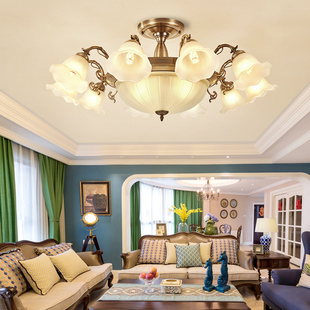 灯具温馨个性 客厅卧室餐厅套装 入 吸顶灯小户型p田园风格 极速欧式