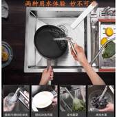 极速304不锈钢手工加厚水x槽双槽厨房家用洗菜盆洗碗池水池套装