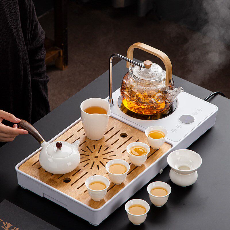 新品功夫茶具套装家用全自动一体茶盘G小茶台煮茶整套客厅简约轻