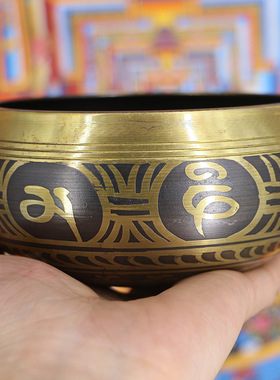 新品尼泊c尔颂钵音疗佛音钵手工佛音碗冥想静心钵桌面摆件办公室