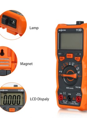 极速RICHMETERS Multimeter RM113D MultimeKtro Tester Digital