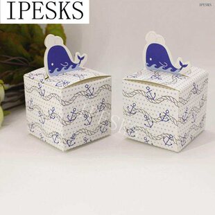Bwirthday Gif 极速50pcs Whale Candy Box Shower Nautical Baby