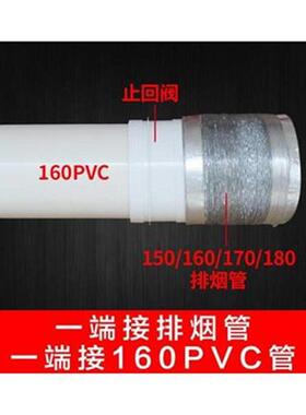 极速。油烟机止回阀160PpVC管道防烟宝150 170 180油烟机止逆.阀